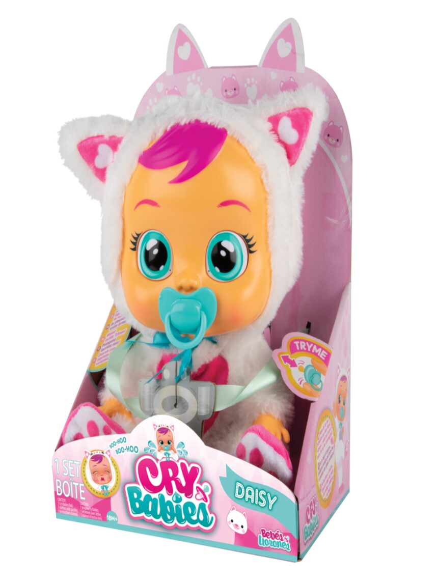 Cry babies κλαψουλίνια daisy - διαδραστική κούκλα γάτα κλαίει με αληθινά δάκρυα 4104-91658 - Cry Babies