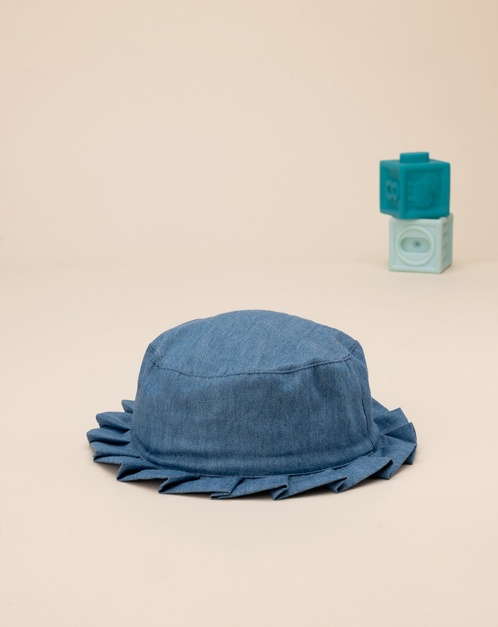 βρεφικό καπέλο denim chambray safari για κορίτσι - Prénatal