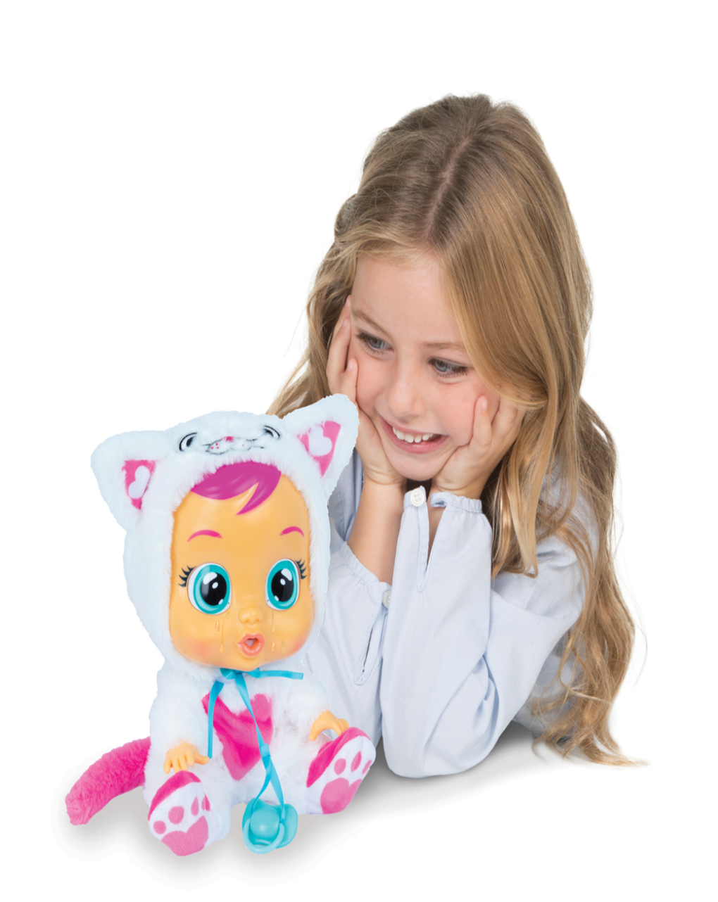 Cry babies κλαψουλίνια daisy - διαδραστική κούκλα γάτα κλαίει με αληθινά δάκρυα 4104-91658 - Cry Babies
