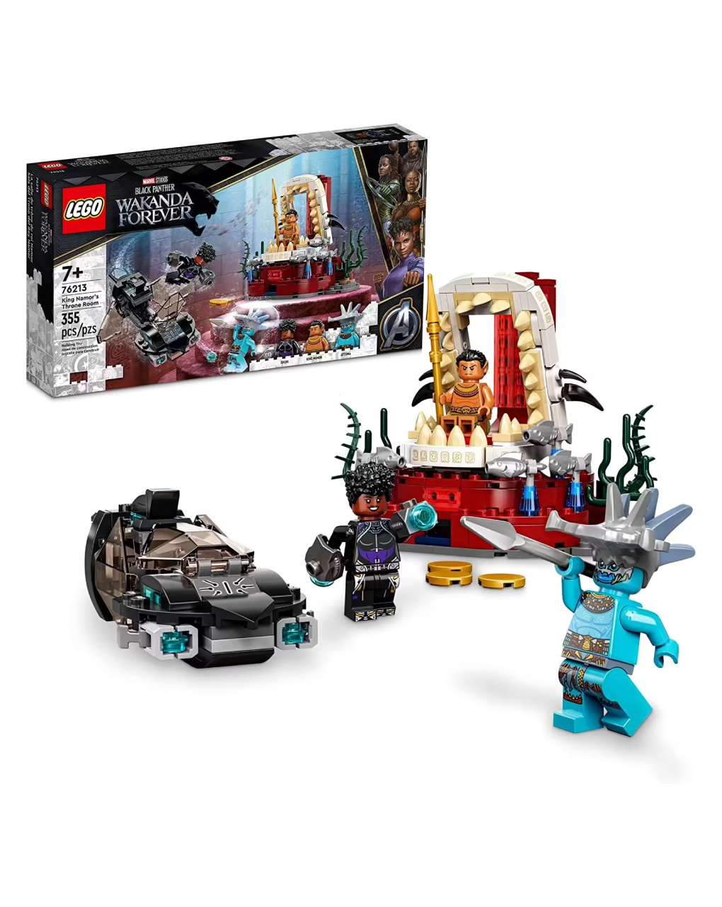 Lego super heroes black panther king namor’s throne room 76213 - Lego