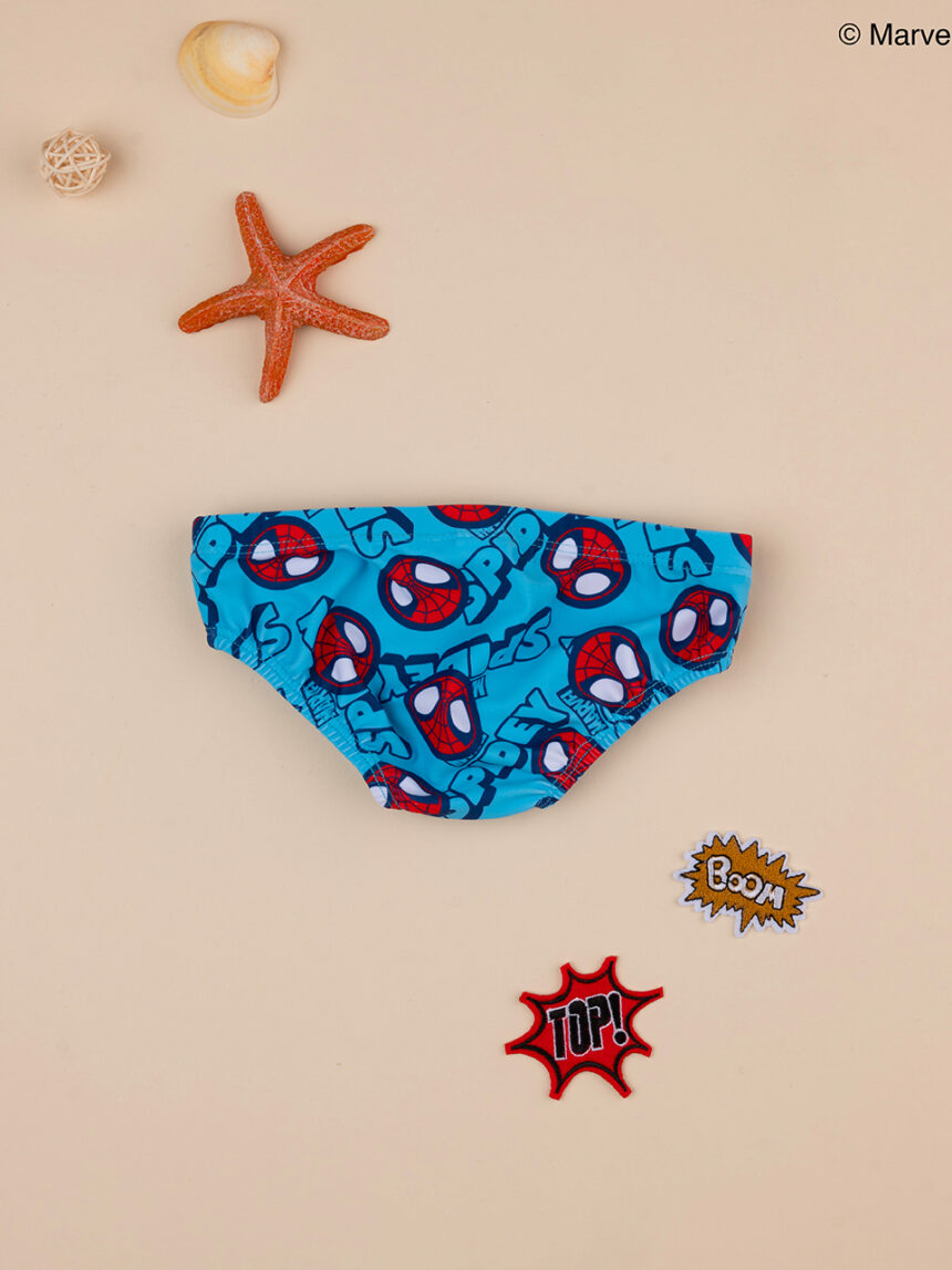 βρεφικό μαγιό σλιπ γαλάζιο spiderman για αγόρι - Prénatal