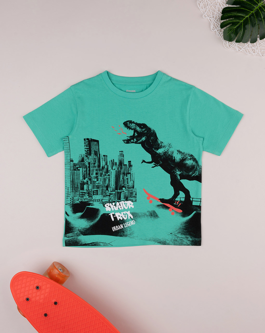 παιδικό t-shirt πράσινο με δεινόσαυρο για αγόρι