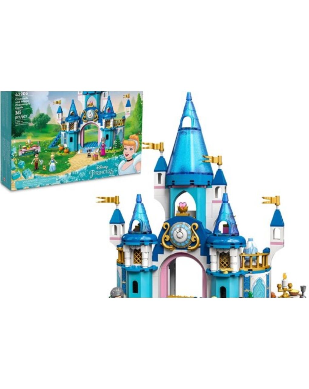 Lego disney princess cinderella & prince charming’s castle 43206