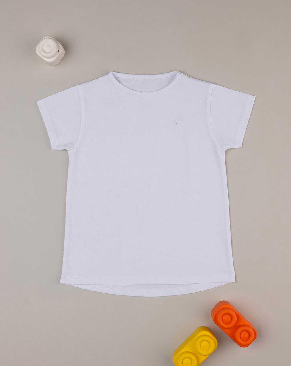 παιδικό t-shirt basic λευκό "άπειρο" για κορίτσι - Prénatal