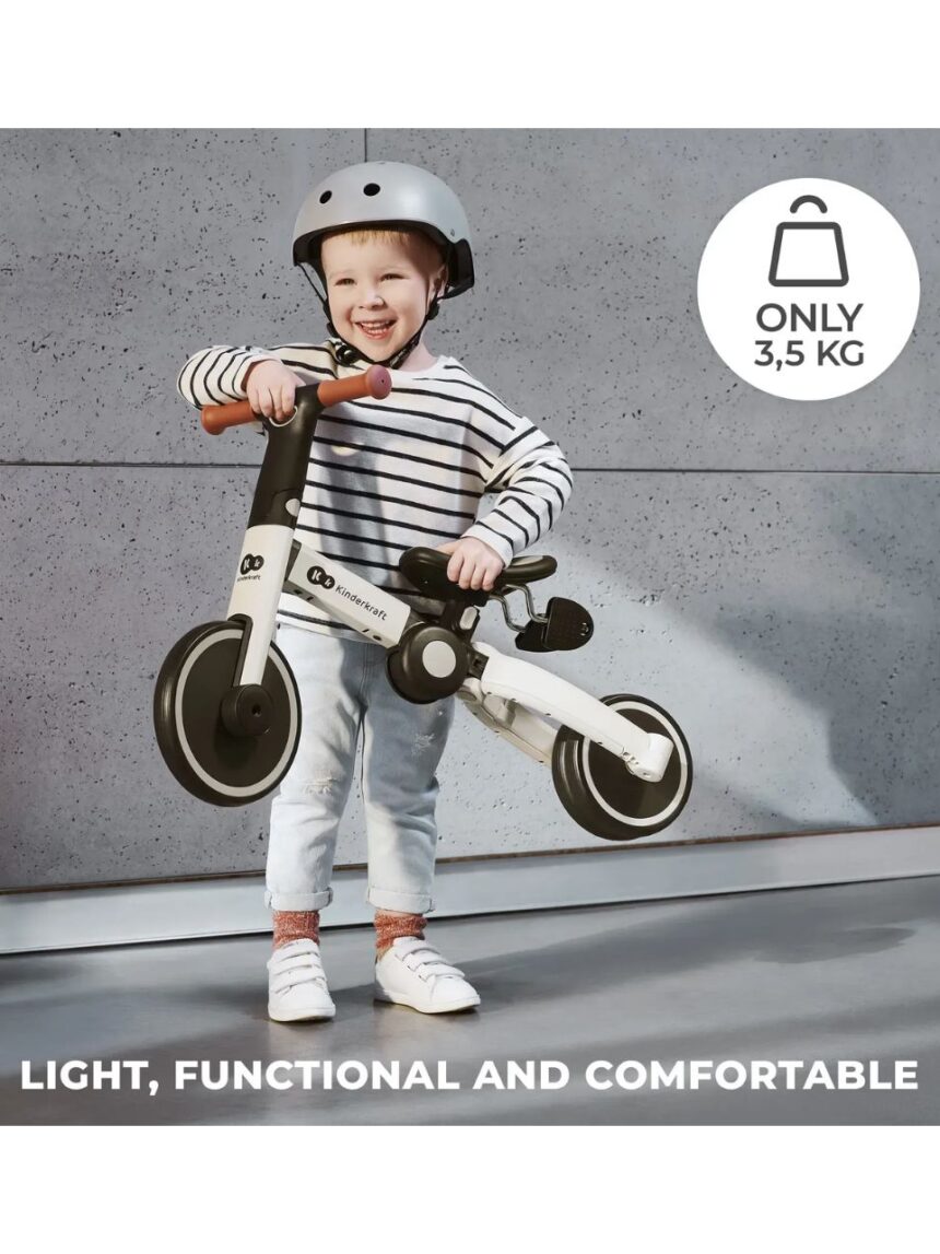 Kinderkraft πτυσόμενο τρίκυκλο ποδήλατο 4trike silver grey kr4tri22gry0000 - Kinderkraft