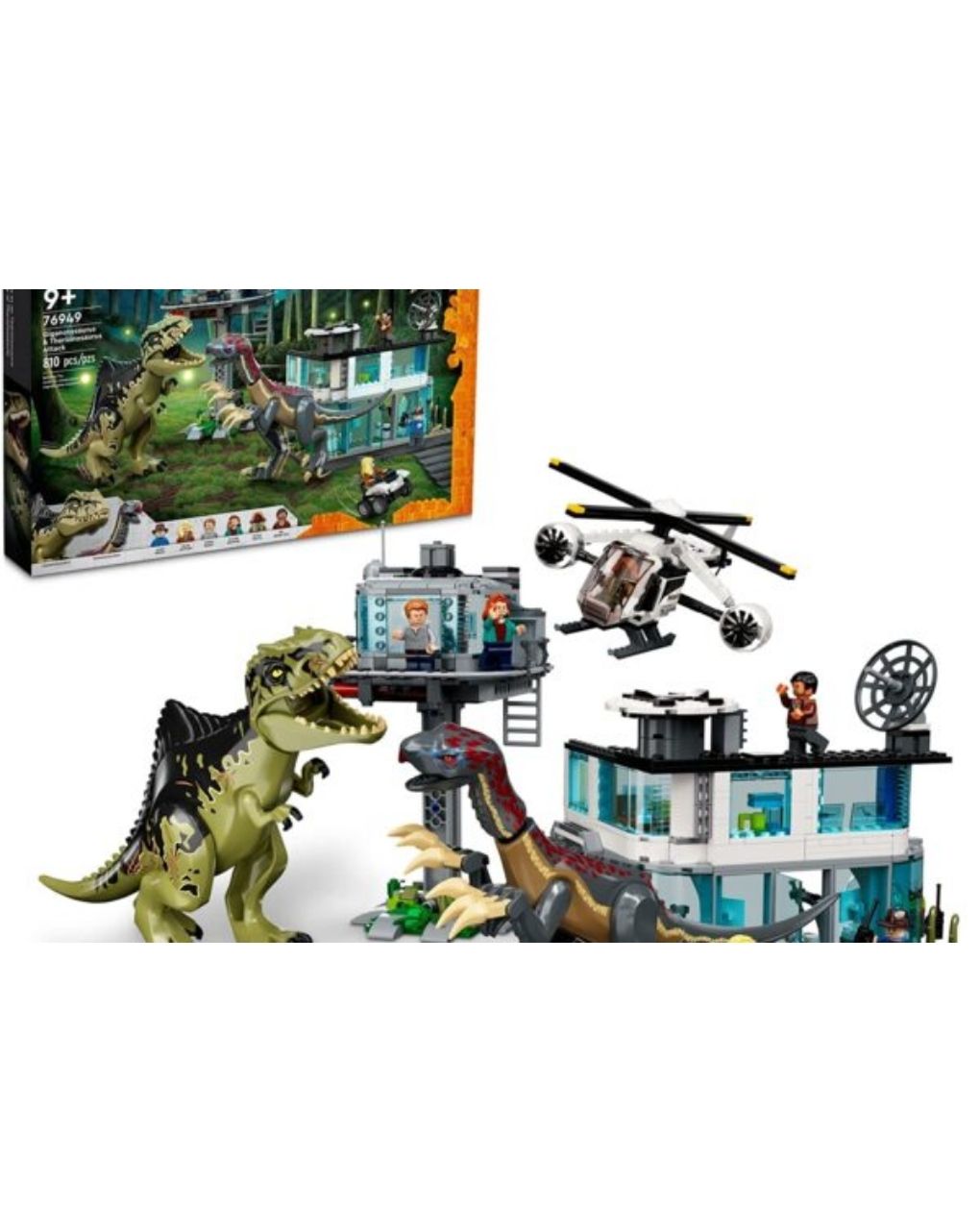 Lego jurassic world giganotosaurus & therizinosaurus attack 76949