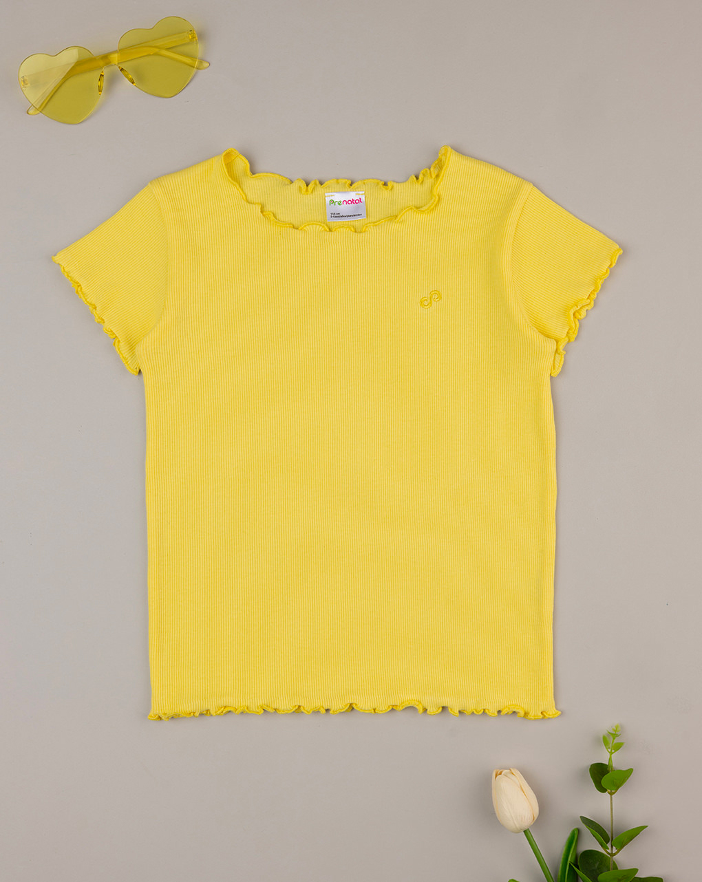 παιδικό t-shirt κίτρινο "άπειρο" για κορίτσι