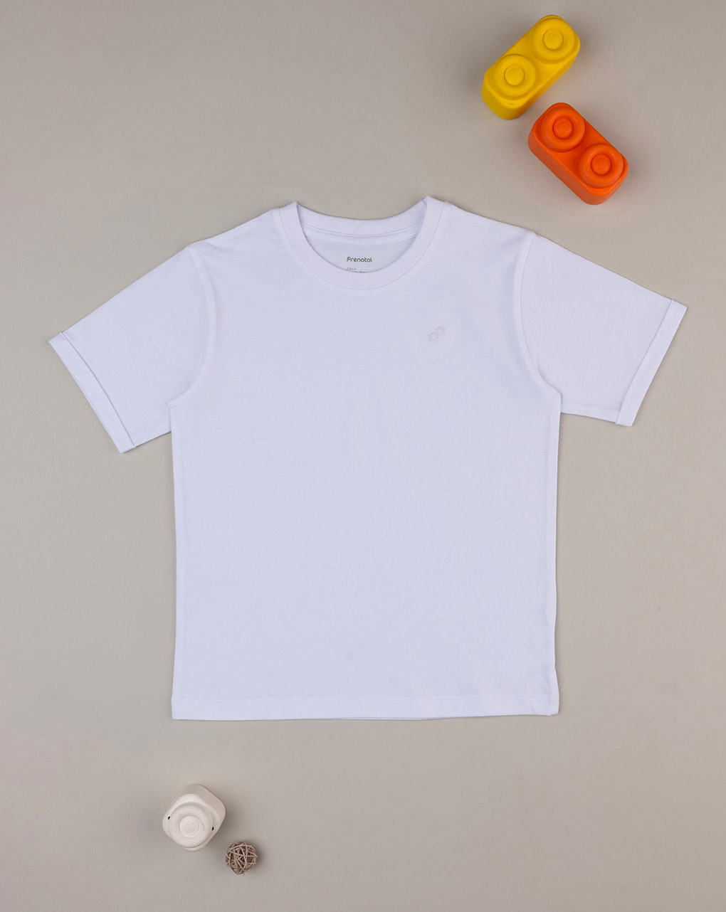 παιδικό t-shirt λευκό basic "άπειρο" για αγόρι