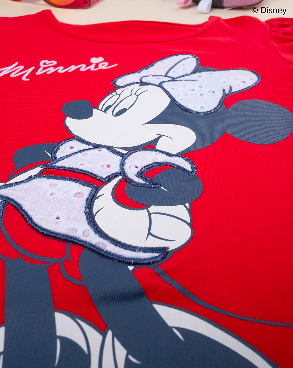 παιδικό t-shirt κόκκινο με τη minnie για κορίτσι - Prénatal