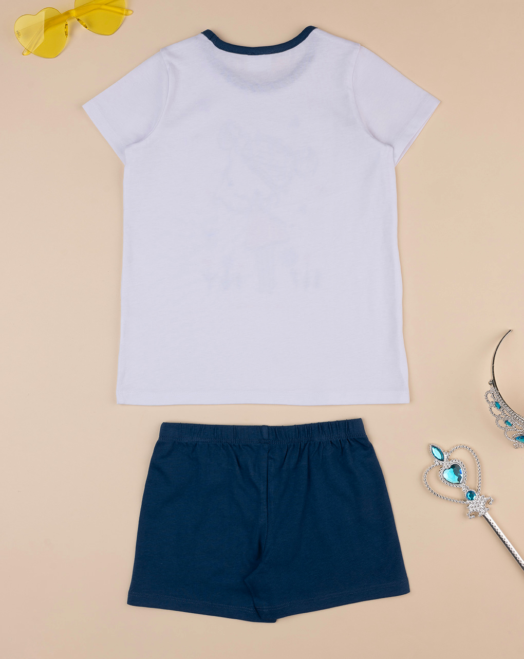 παιδική πιτζάμα λευκή/μπλε lovely freedom για κορίτσι - Prénatal