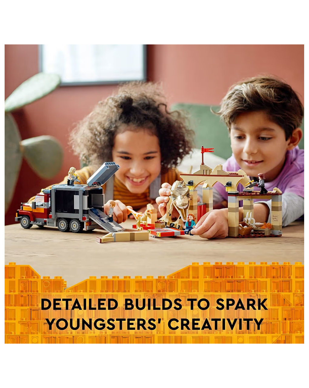 Lego jurassic world t. rex & atrociraptor dinosaur breakout 76948 - Lego