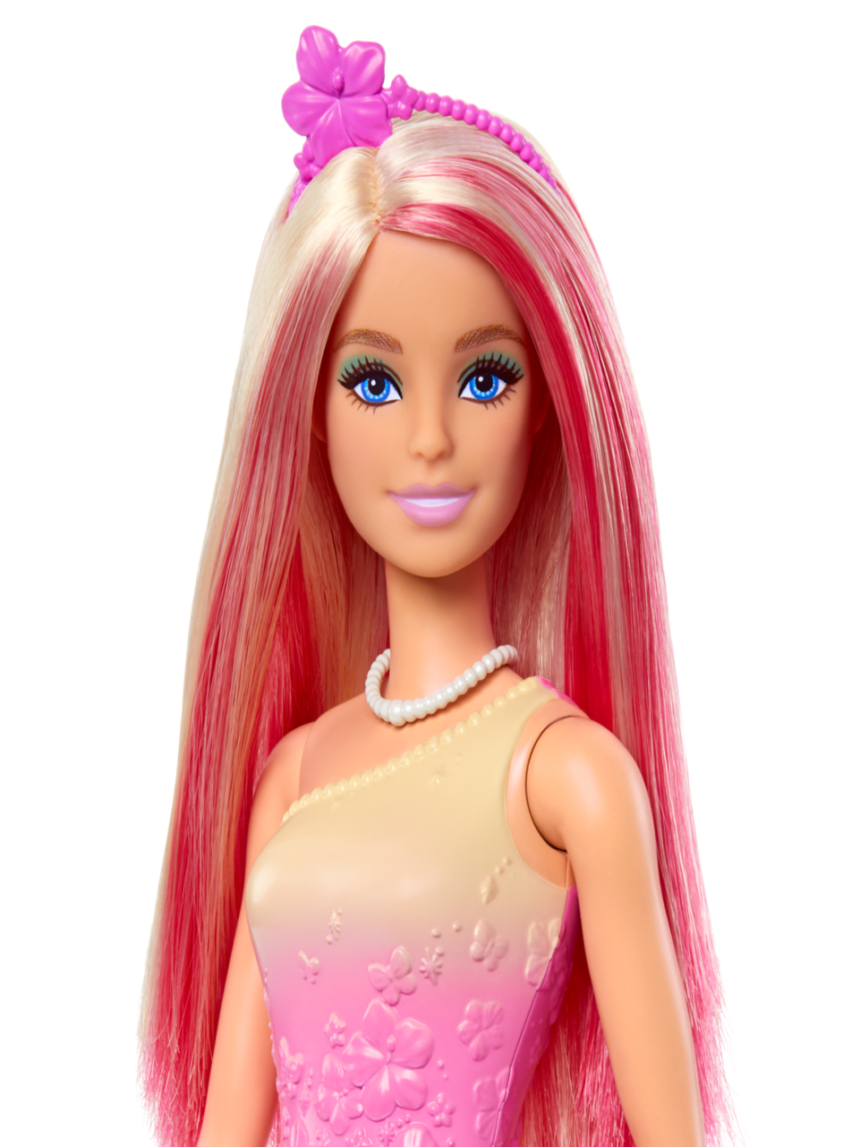 Barbie λαμπάδα νέα πριγκίπισσα ροζ ανταύγιες hrr08 - BARBIE
