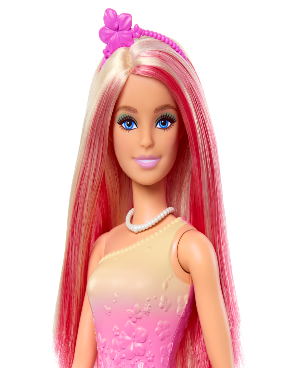 Barbie λαμπάδα νέα πριγκίπισσα ροζ ανταύγιες hrr08 - BARBIE