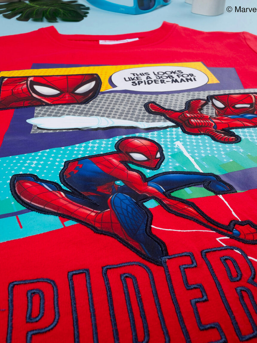 παιδικό σετ t-shirt και σορτσάκι spiderman για αγόρι - Prénatal