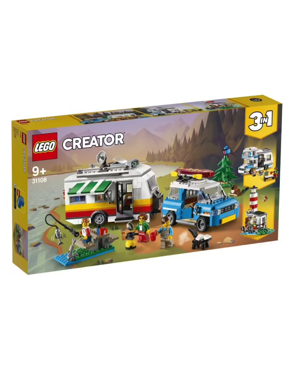 Lego creator οικογενειακές διακοπές με τροχόσπιτο 31108