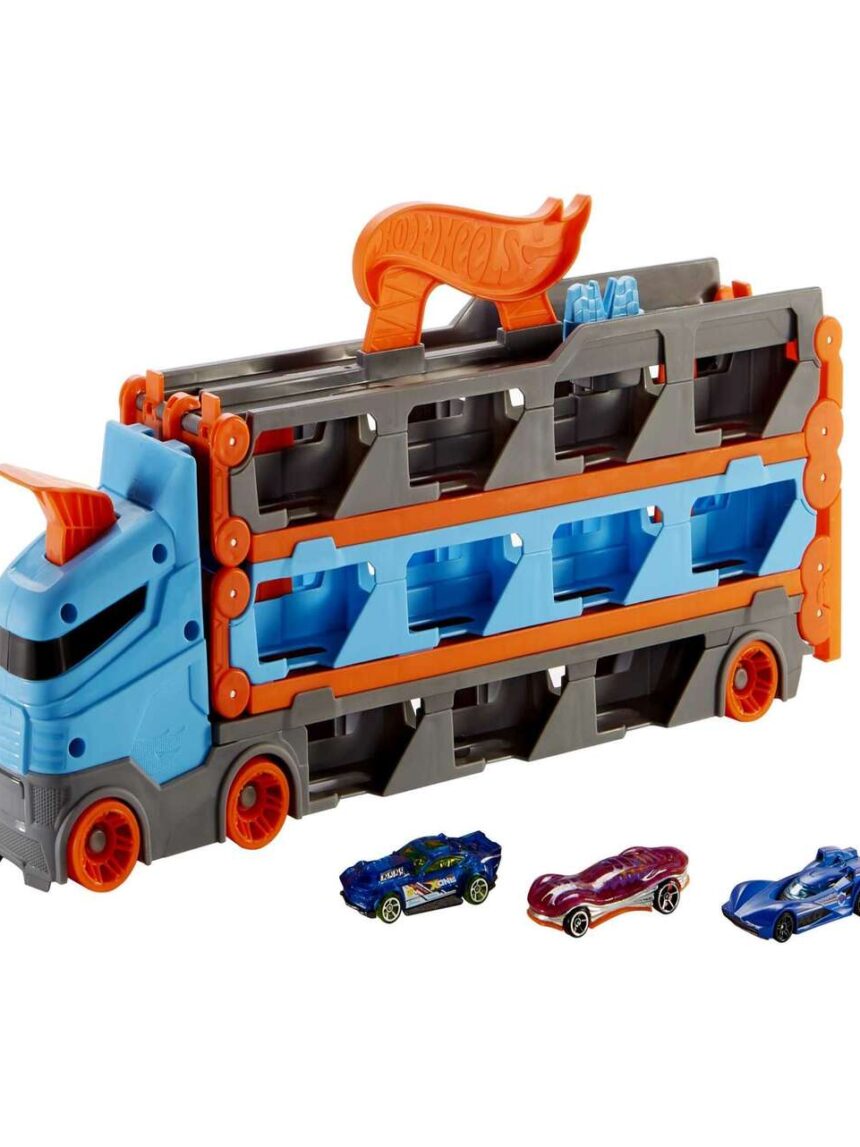 Mattel hot wheels® νταλίκα-πίστα 2 σε 1 gvg37 - Hot wheels