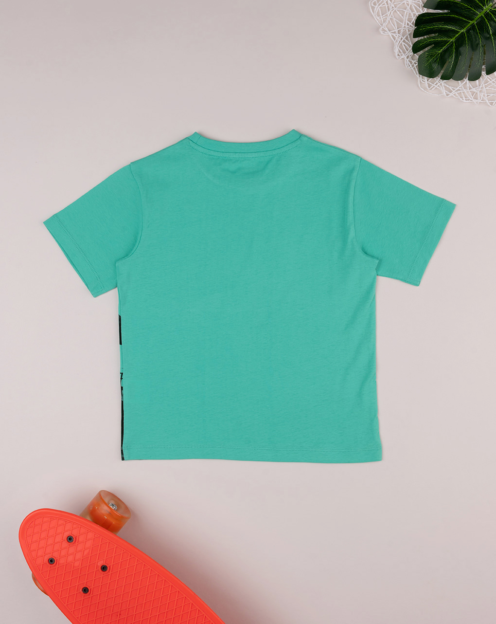 παιδικό t-shirt πράσινο με δεινόσαυρο για αγόρι - Prénatal