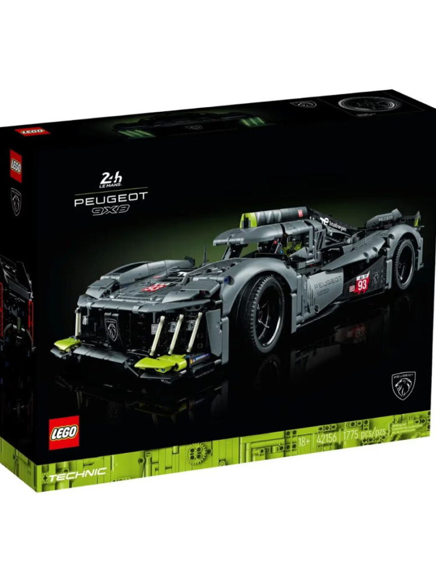 Lego technic peugeot 9x8 24h le mans hybrid hypercar 42156 - Lego