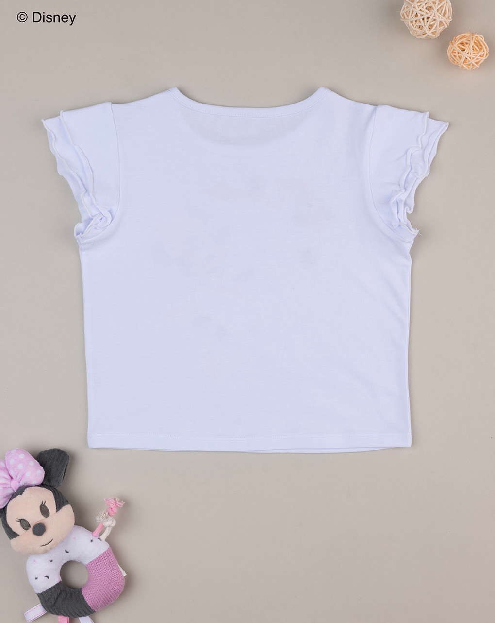 παιδικό t-shirt λευκό με τη minnie για κορίτσι - Prénatal