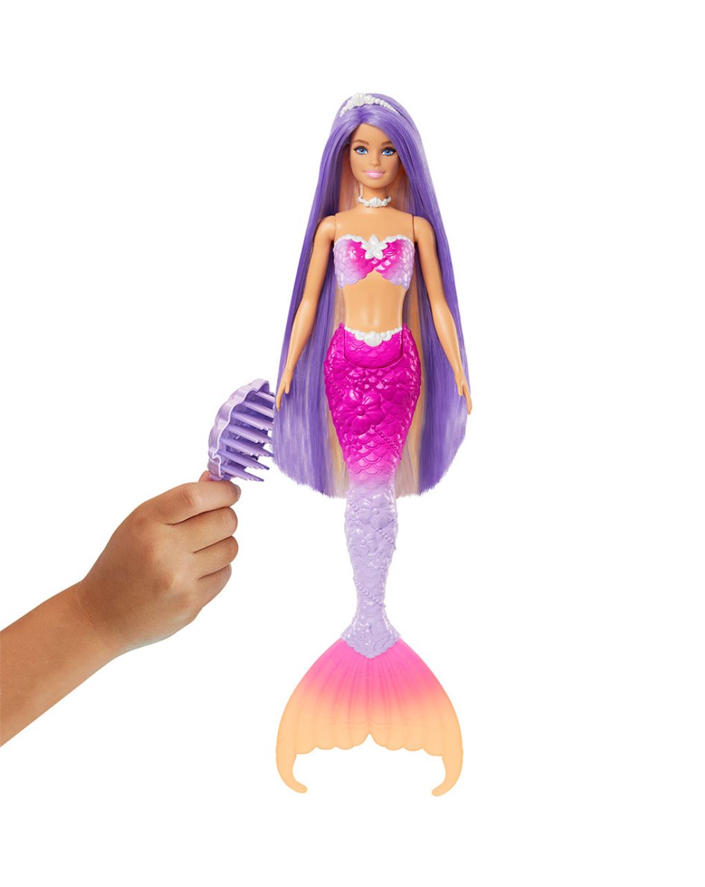 Mattel barbie γοργόνα μαγική μεταμόρφωση κούκλα με αλλαγή χρώματος hrp97 - BARBIE