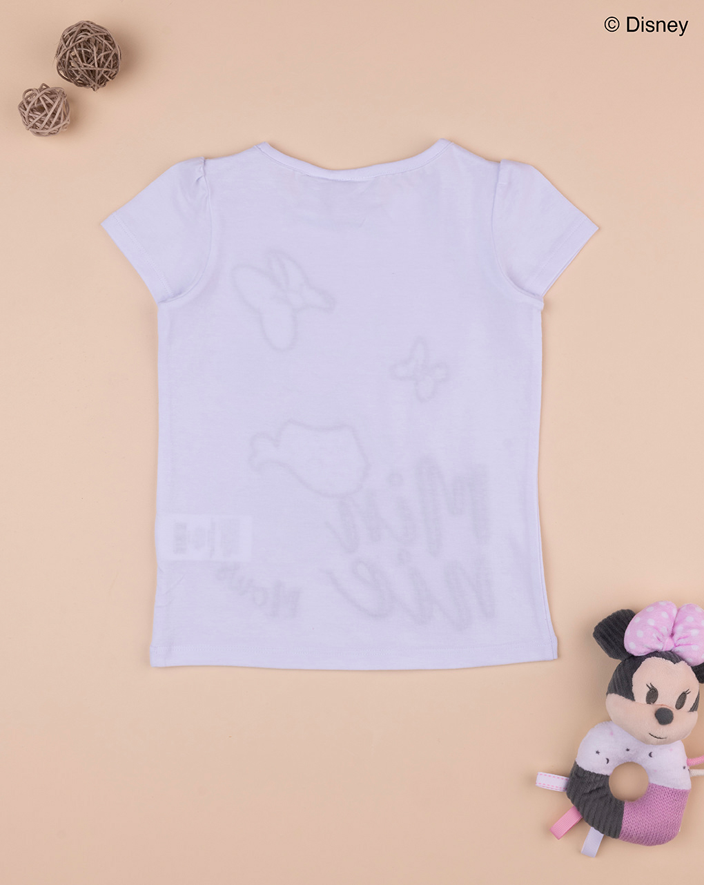 παιδικό t-shirt λευκό minnie για κορίτσι - Prénatal
