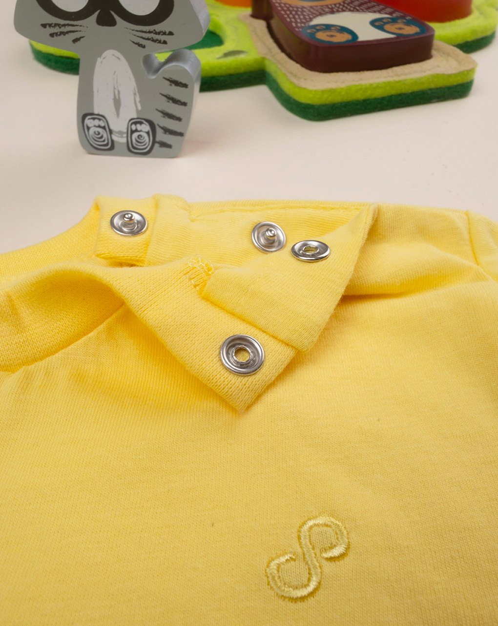 βρεφικό t-shirt basic κίτρινο "άπειρο" για αγόρι - Prénatal