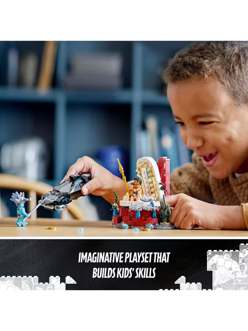 Lego super heroes black panther king namor’s throne room 76213 - Lego