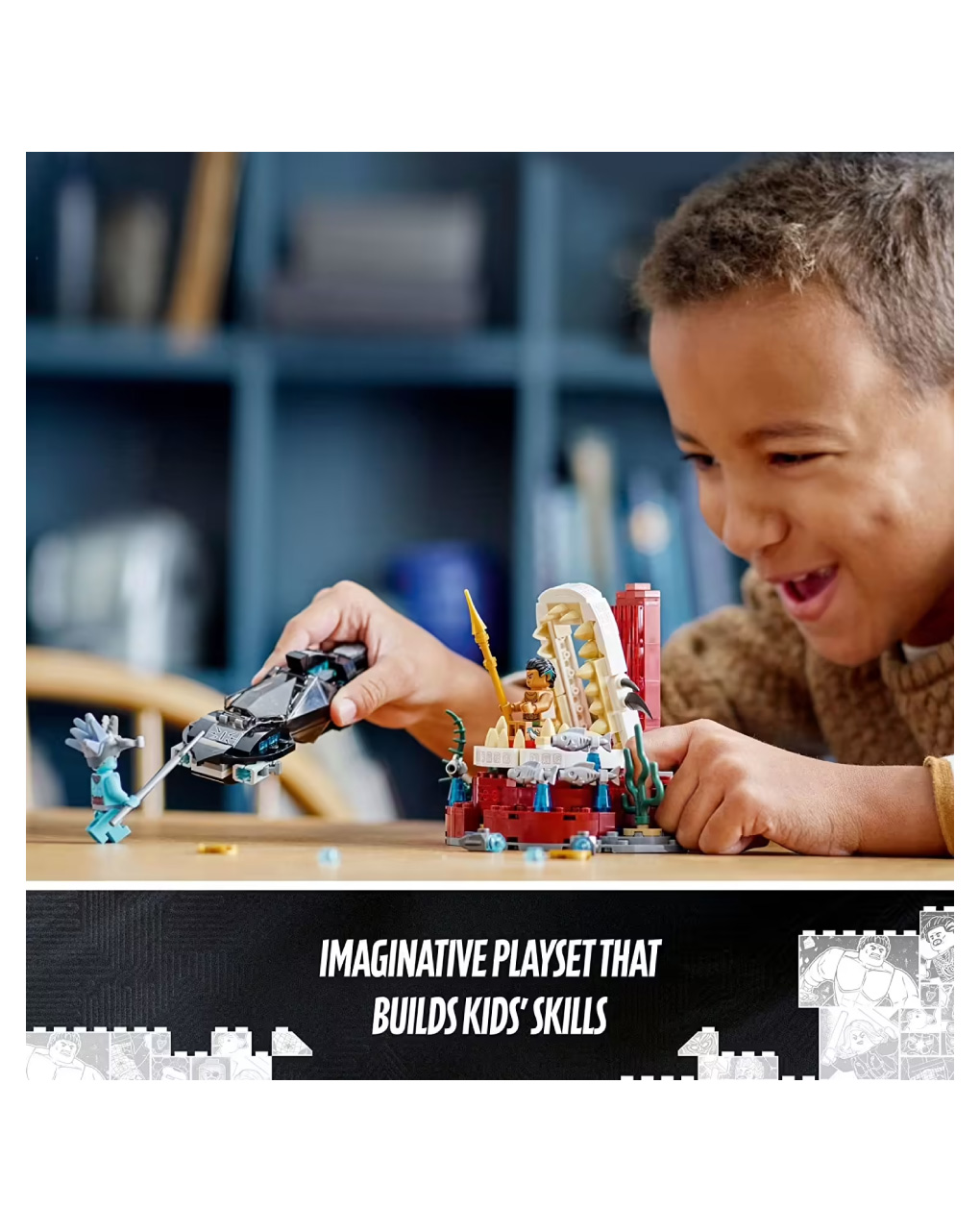 Lego super heroes black panther king namor’s throne room 76213 - Lego