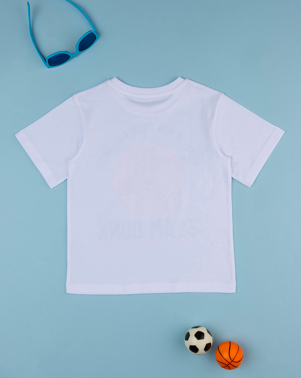 παιδικό t-shirt λευκό basketball για αγόρι - Prénatal
