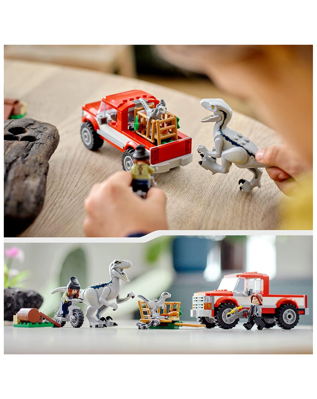 Lego jurassic world blue & beta velociraptor capture 76946 - Lego