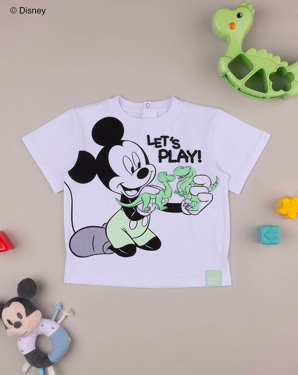 βρεφικό t-shirt λευκό με mickey για αγόρι - Prénatal