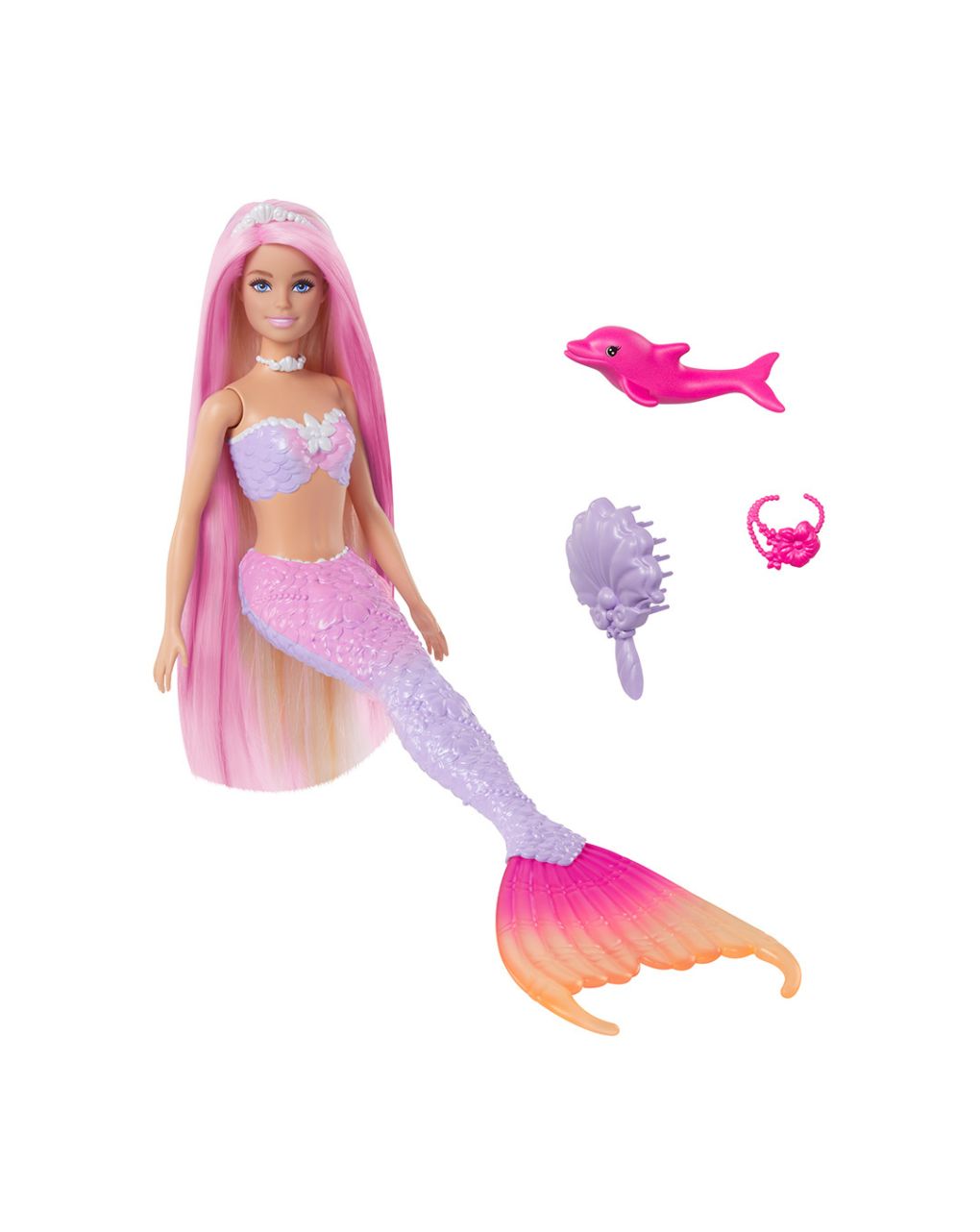 Mattel barbie γοργόνα μαγική μεταμόρφωση κούκλα με αλλαγή χρώματος hrp97 - BARBIE