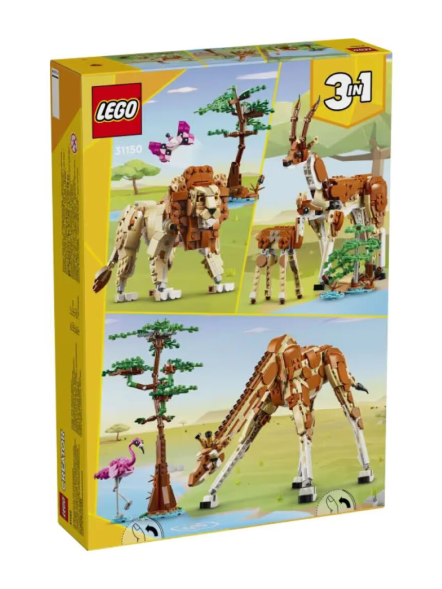 Lego creator 3 in 1 wild safari animals 31150 - Lego