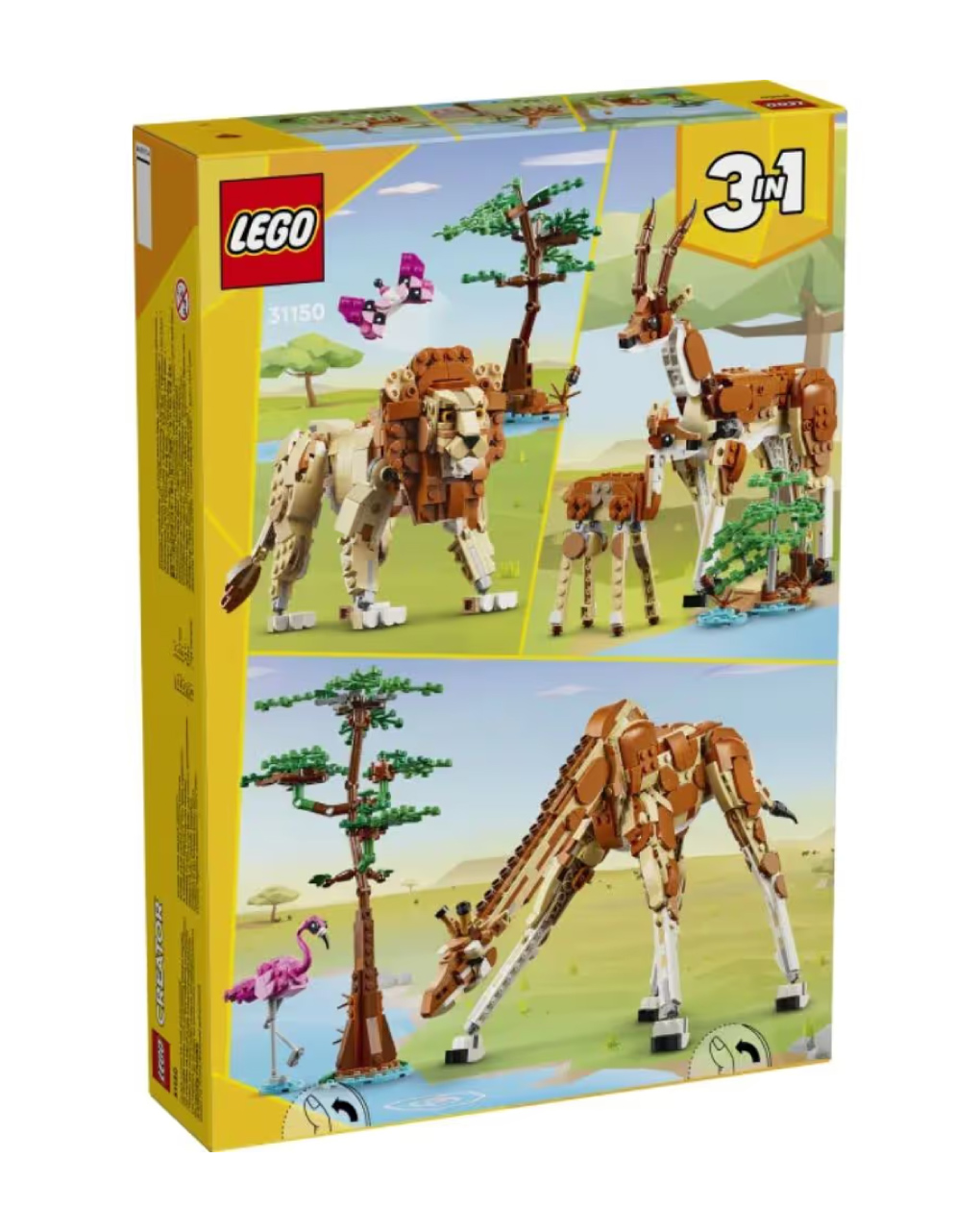 Lego creator 3 in 1 wild safari animals 31150 - Lego