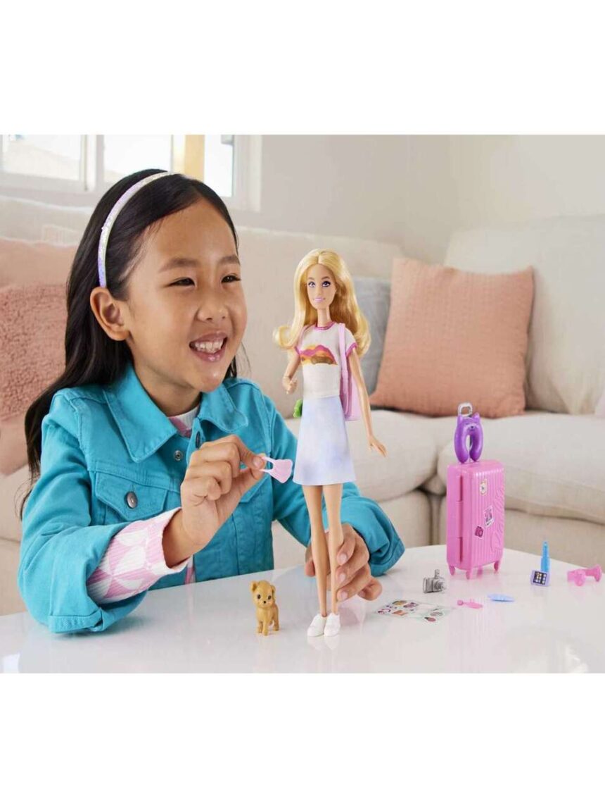 Barbie κούκλα και αξεσουάρ έτοιμη για ταξίδι hjy18 - BARBIE
