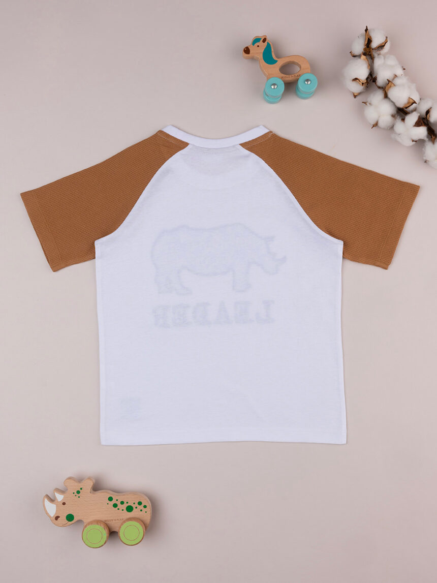 παιδικό t-shirt λευκό leader για αγόρι - Prénatal
