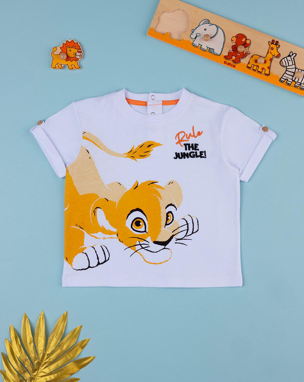 βρεφικό t-shirt λευκό the lion king για αγόρι