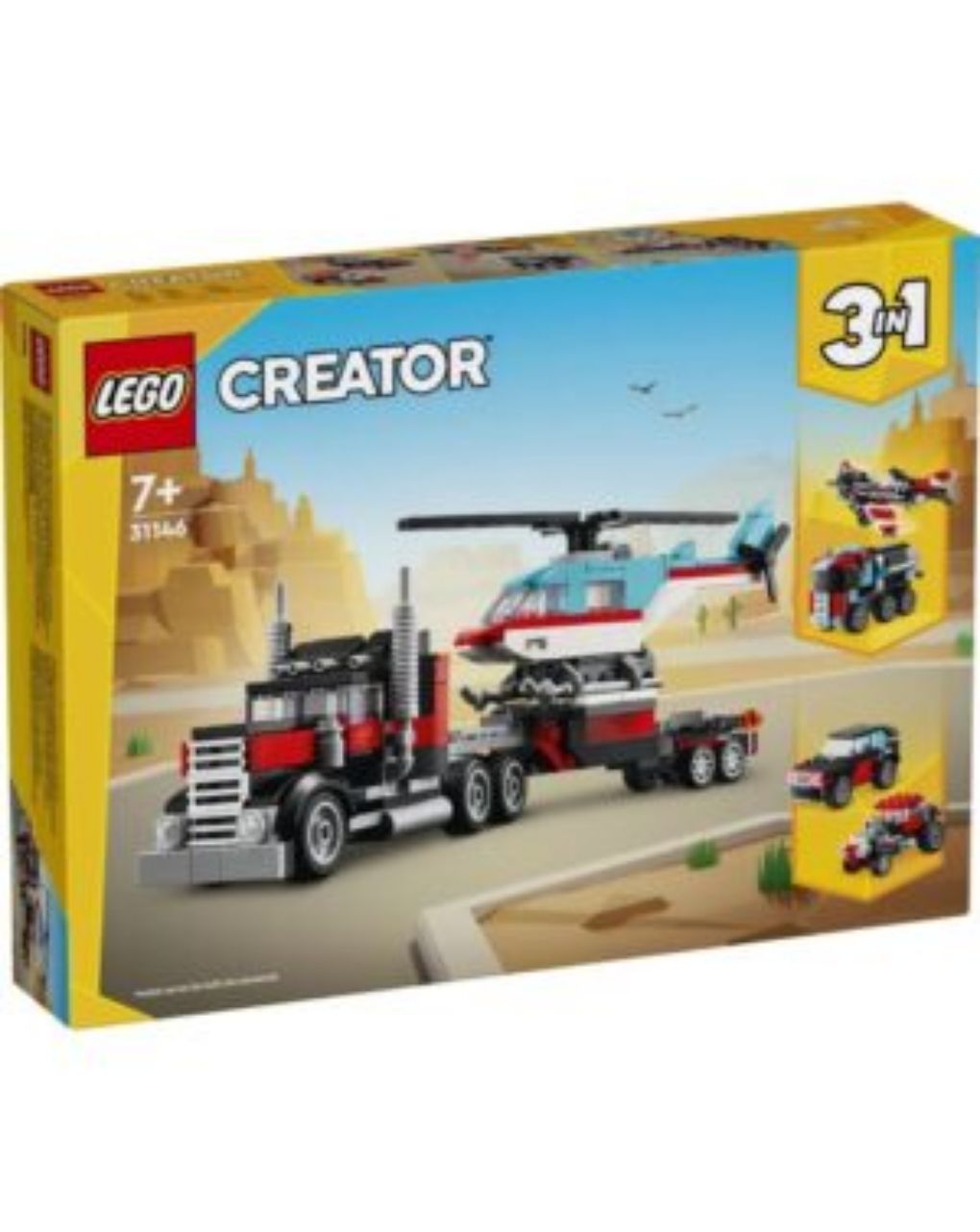 Lego creator 3 in 1 flatbed with helicopter 31146 - Lego