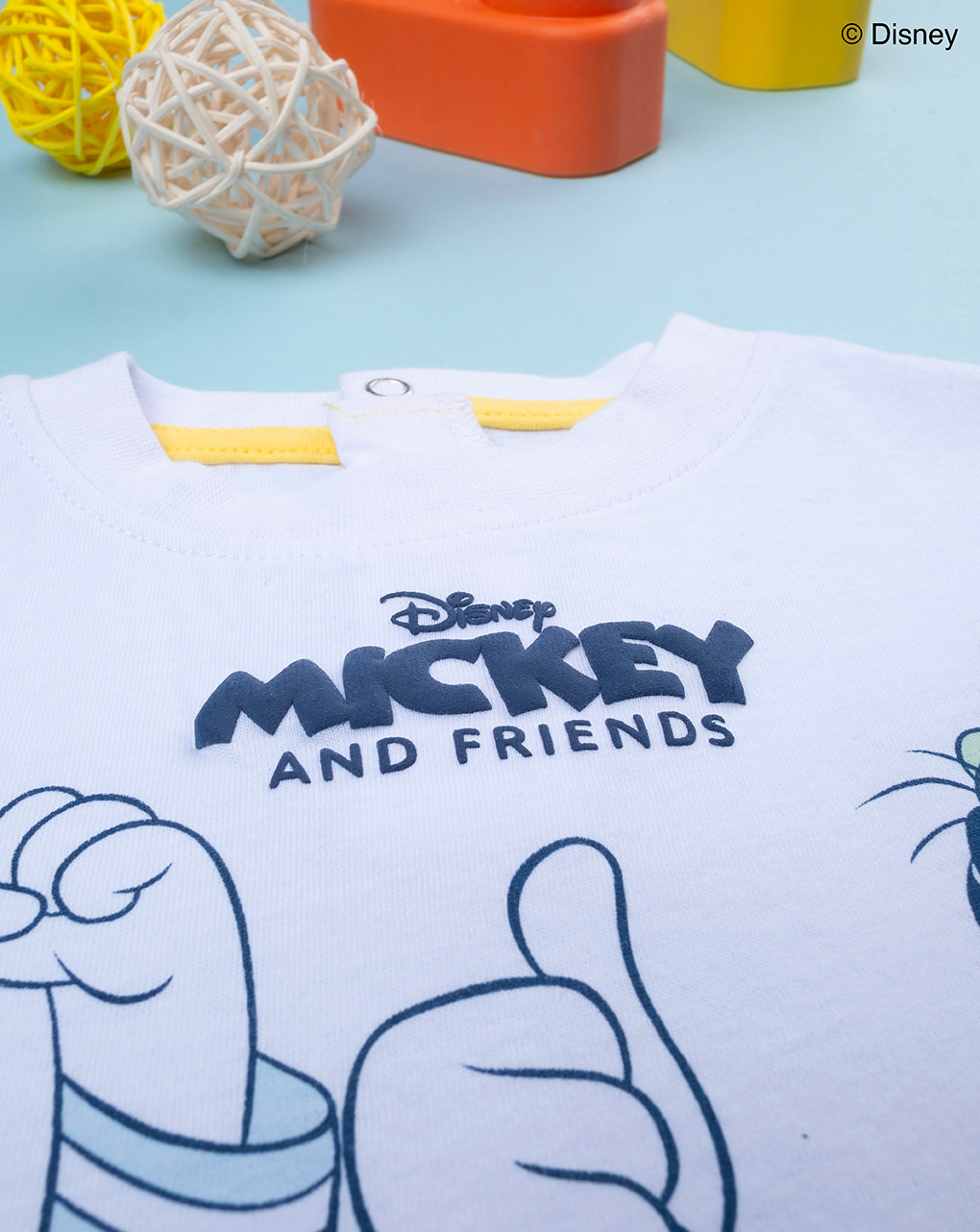 βρεφικό σετ t-shirt και σορτσάκι mickey&friends για αγόρι - Prénatal