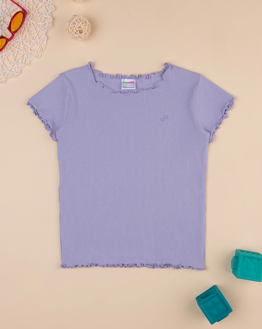 παιδικό t-shirt μωβ "άπειρο" για κορίτσι - Prénatal