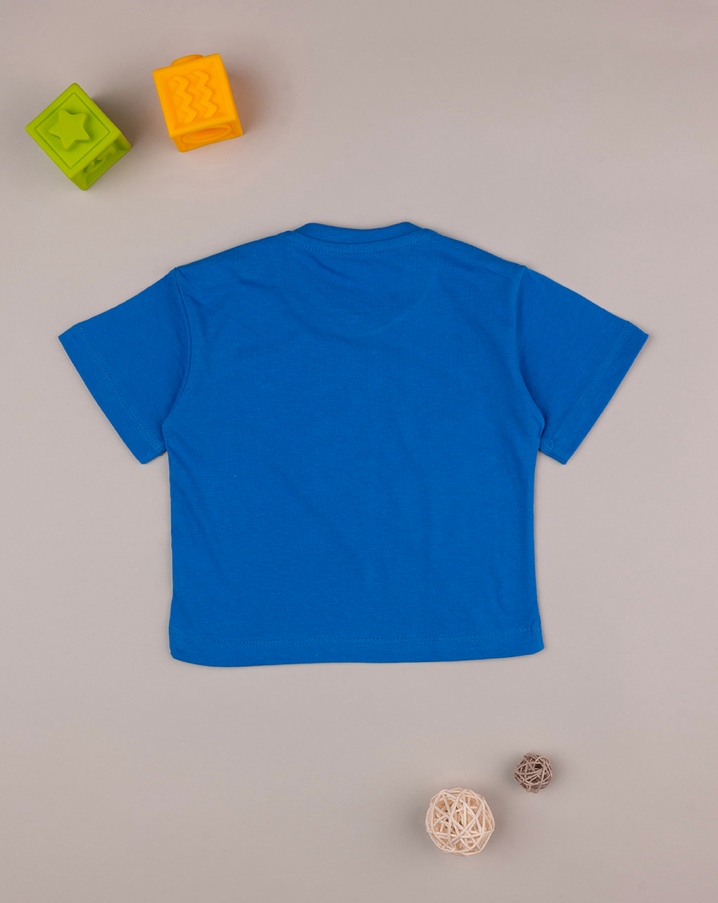 βρεφικό t-shirt basic μπλε "άπειρο" για αγόρι - Prénatal