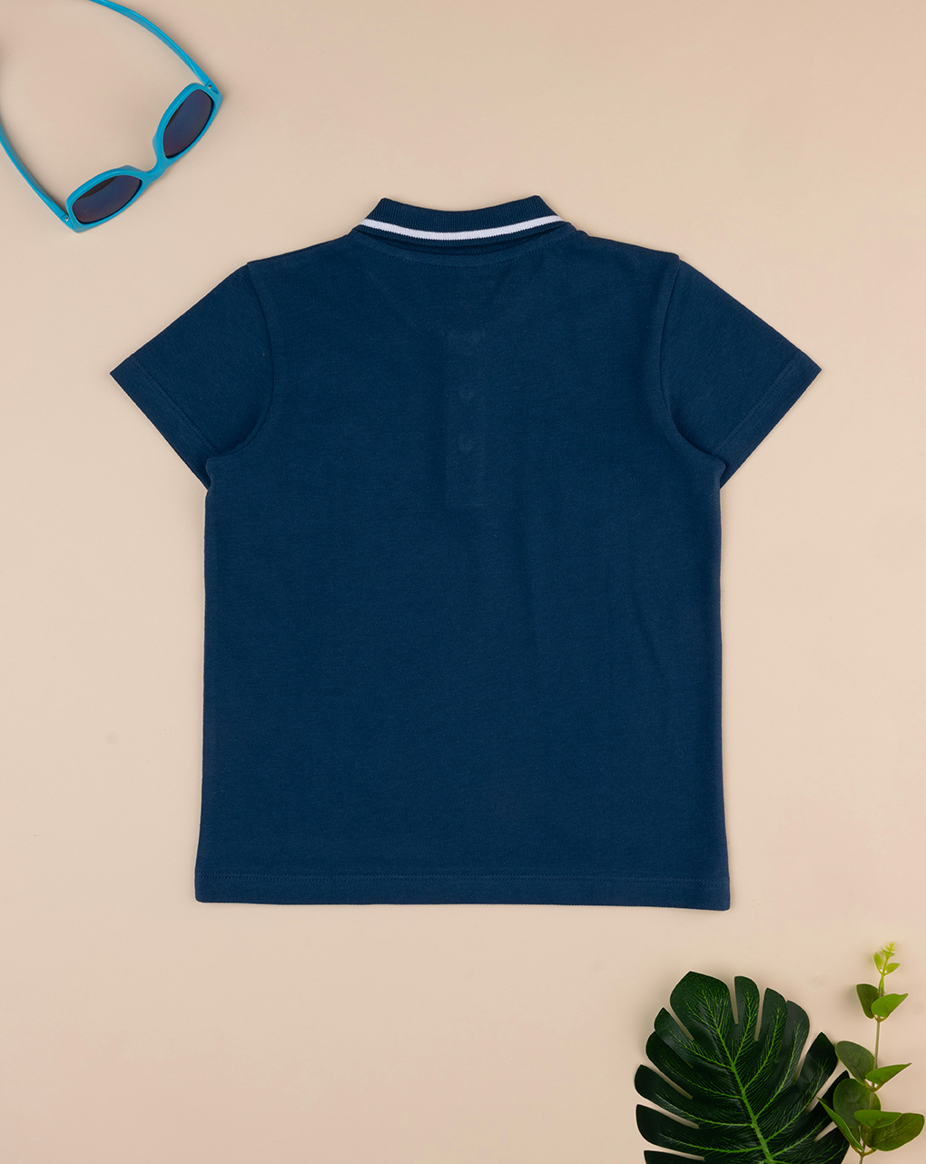 παιδικό t-shirt πόλο μπλε "άπειρο" για αγόρι - Prénatal