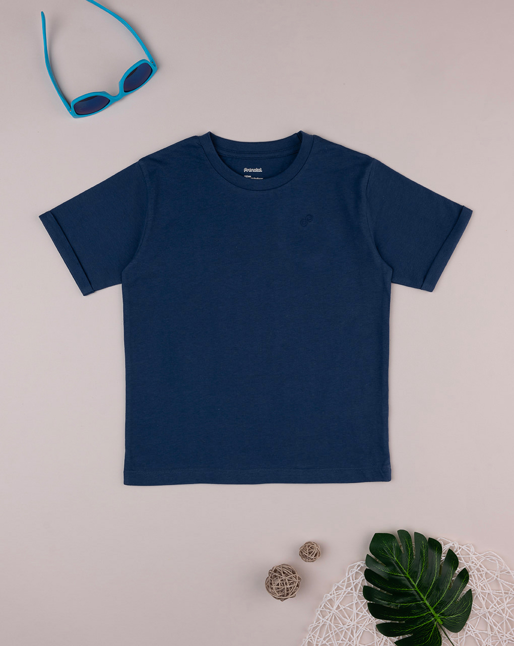 παιδικό t-shirt μπλε basic "άπειρο" για αγόρι