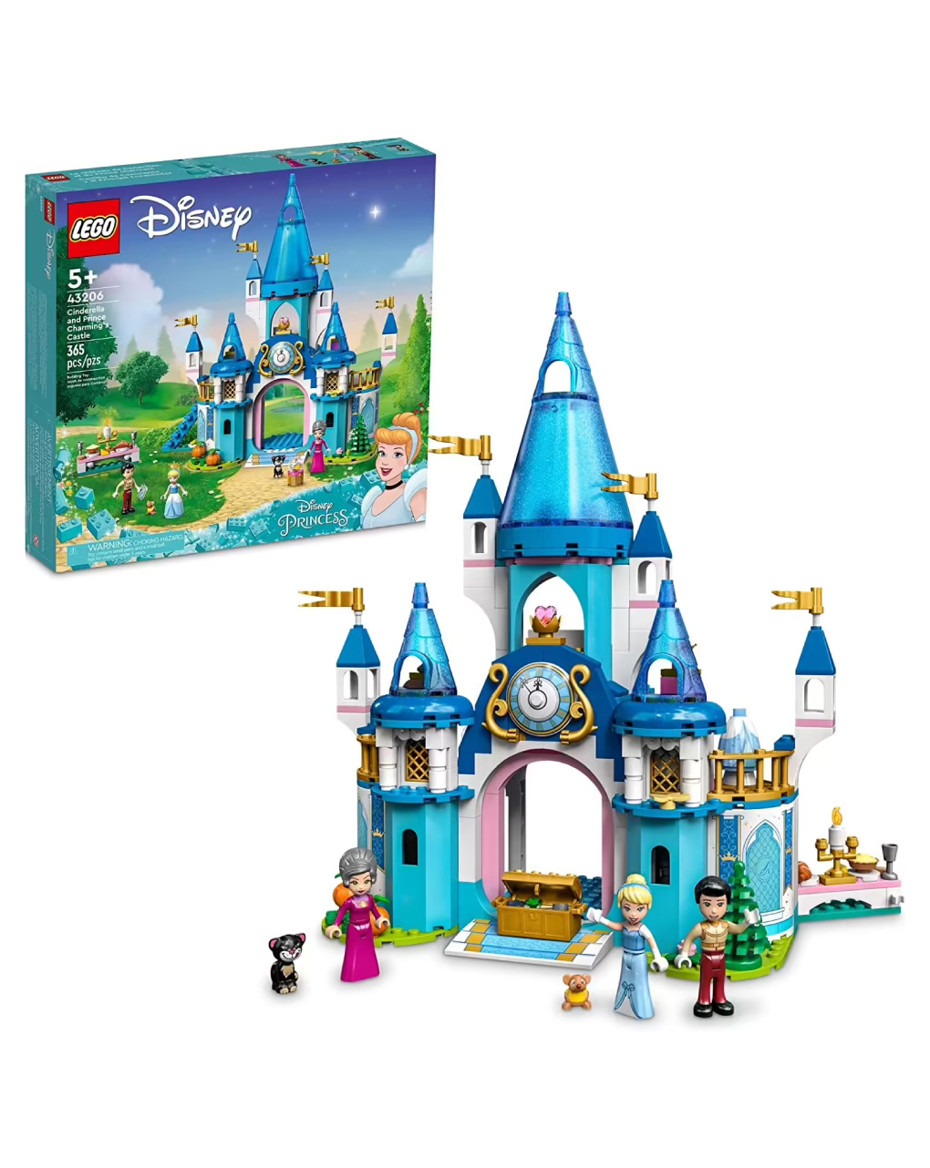 Lego disney princess cinderella & prince charming’s castle 43206