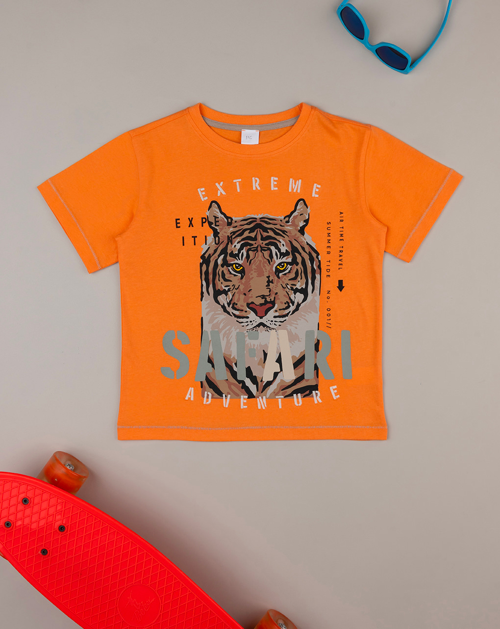 παιδικό t-shirt πορτοκαλί safari για αγόρι