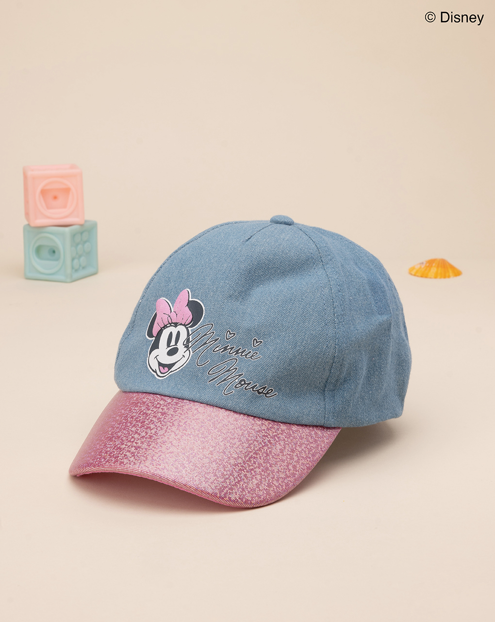 παιδικό καπέλο baseball τζιν minnie για κορίτσι - Prénatal