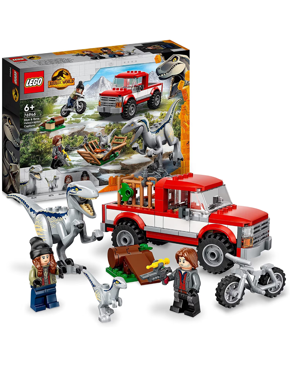 Lego jurassic world blue & beta velociraptor capture 76946 - Lego