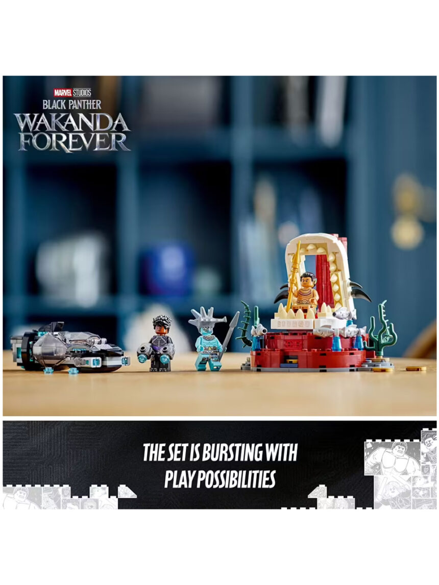 Lego super heroes black panther king namor’s throne room 76213 - Lego