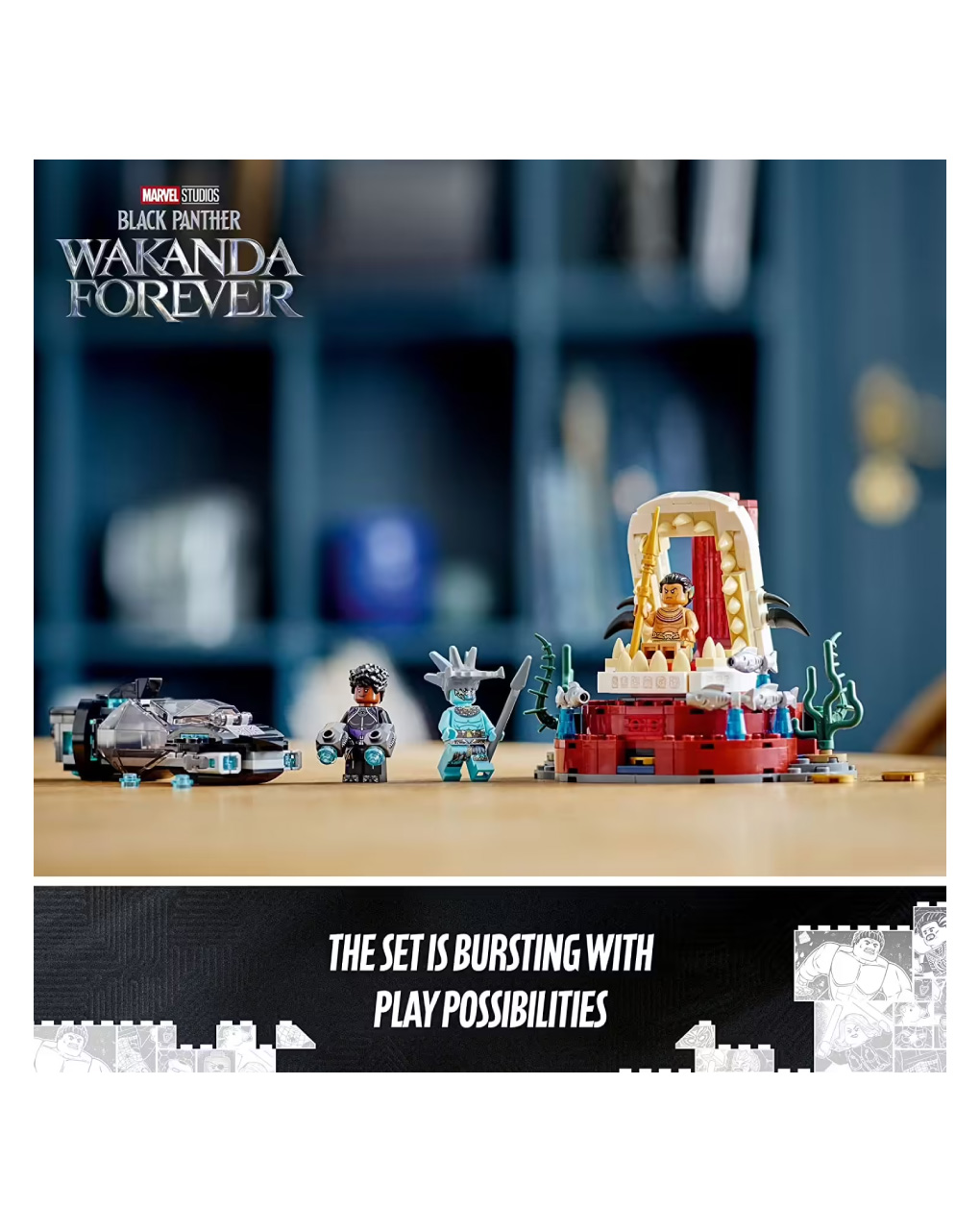 Lego super heroes black panther king namor’s throne room 76213 - Lego