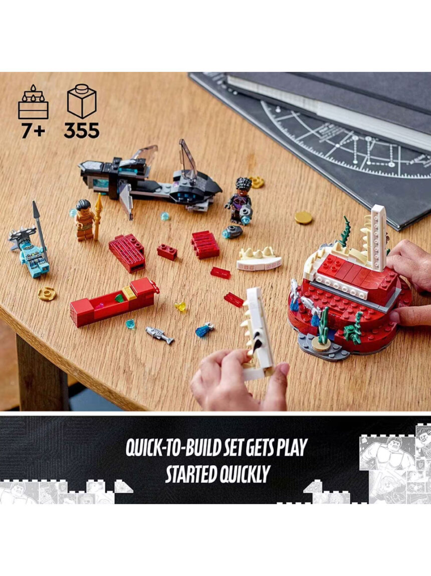 Lego super heroes black panther king namor’s throne room 76213 - Lego